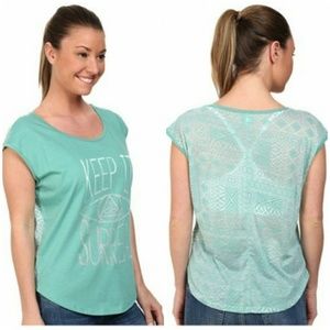 PrAna "Keep It Surreal" Short Sleeve Top